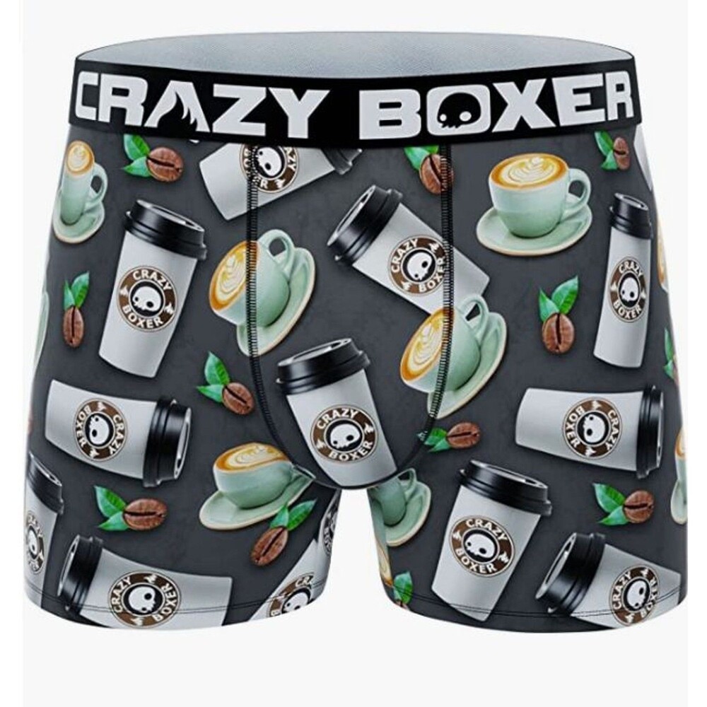 Crazy Boxer Premium Coffee (Take Out Mug) Men's Boxer Briefs - Small